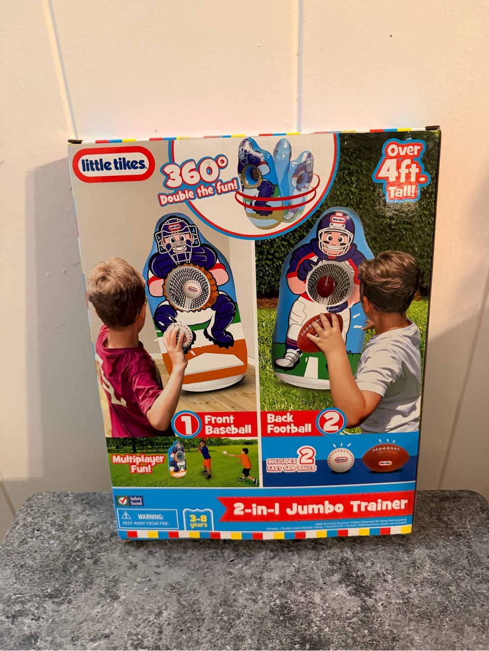 Little Tikes 2-in-1 Jumbo Trainer Action Game – Blue & White